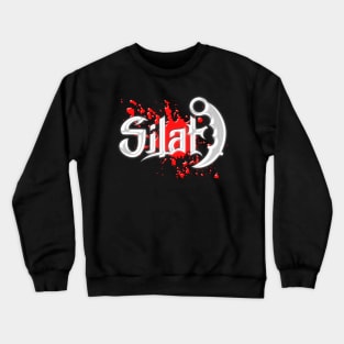 silat lettering with karambit and blood Crewneck Sweatshirt